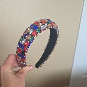 Vibrant Crystal Embellished Headband